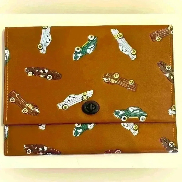 Coach Leather Car Embossed Envelope - Picture 1 of 10